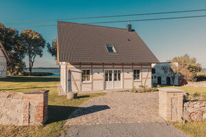 Watermark Usedom - Ferienhaus Woge direkt am Wasser mit privater Badestelle